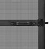 vidaXL Hinged Insect Screen Manual Anthracite and Black 100 x 215 cm