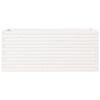 vidaXL Garden Planter White 110x40x45.5 cm Solid Wood Pine