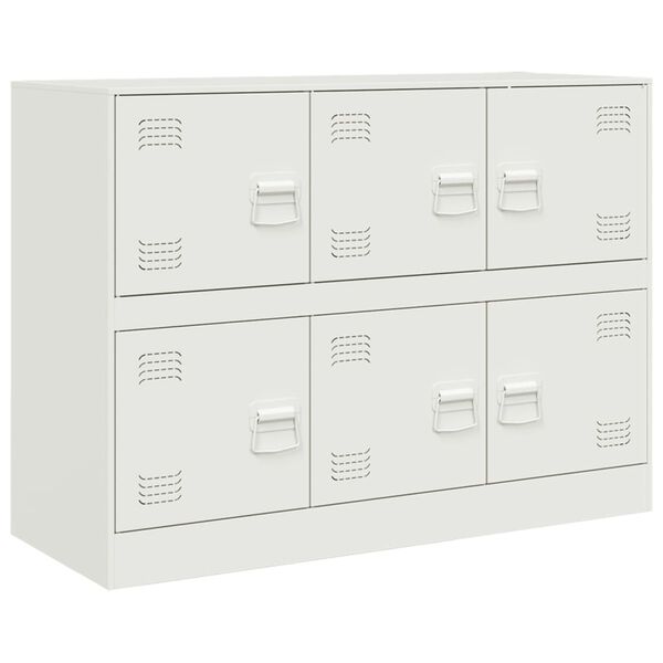 vidaXL Sideboard White 99x39x73 cm Steel