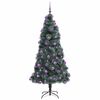 vidaXL Artificial Pre-lit Christmas Tree with Ball Set Green 210 cm