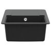 vidaXL Sink Black 670 x 460 mm Granite