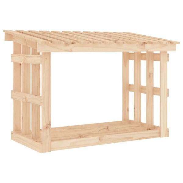 vidaXL Firewood Rack 108x64.5x77 cm Solid Wood Pine
