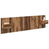 vidaXL Headboard with Cabinet 3 pcs Old Wood Engineered Wood