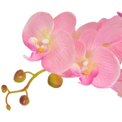 vidaXL Artificial Orchid Plant with Pot 75 cm Pink