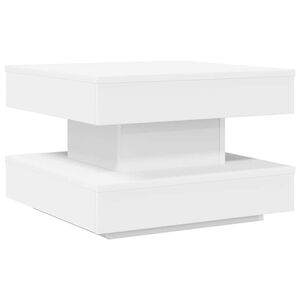 vidaXL Coffee Table 360-Degree Rotatable White 50x50x34,5 cm