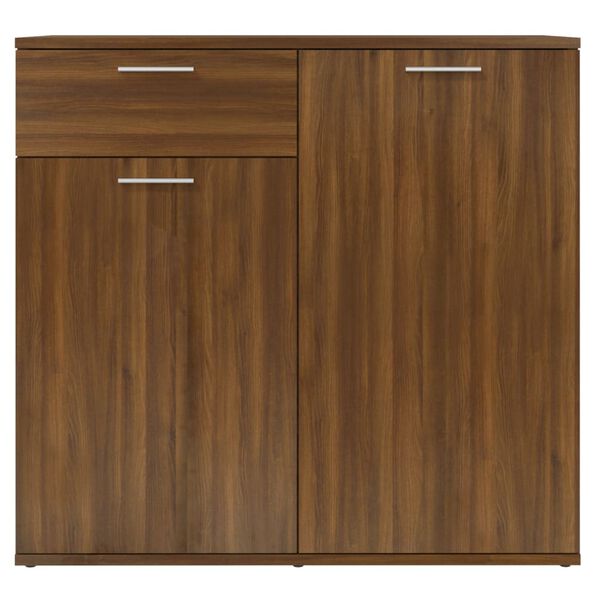 vidaXL Sideboard Brown Oak 80x36x75 cm Engineered Wood