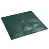 vidaXL Wall Panels 48 pcs Green 50x50 cm XPS 12 m&sup2; Diamond