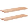 vidaXL Stair Treads 2 pcs 90 x 30 x 2 cm Natural Solid Beech Wood
