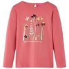 Kids' T-shirt with Long Sleeves Old Pink 92
