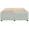 vidaXL Bed Frame without Mattress Light Grey 140x200 cm Velvet