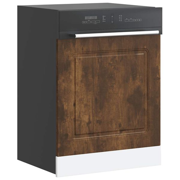 vidaXL Dishwasher Panel&nbsp;Kalmar&nbsp;Smoked Oak 60x1.5x67 cm Engineered Wood
