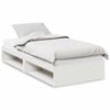 vidaXL Day Bed with Mattress White 80x200 cm Solid Wood Pine