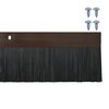 vidaXL Screw-on Door Brush Seals 12 pcs Brown 100 cm Aluminium Alloy