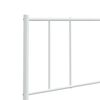 vidaXL Metal Headboard White 107 cm