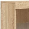 vidaXL Sideboard with LED Lights Sonoma Oak 41x37x100 cm