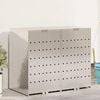 vidaXL Wheelie Bin Storage for 2 Bins Silver 136 x 77.5 x 115.5 cm