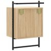 vidaXL Bedside Cabinets Wall-mounted 2 pcs Sonoma Oak 40x30x61 cm Engineered Wood