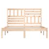 vidaXL Bed Frame without Mattress 150x200 cm King Size King Size Solid Wood Pine