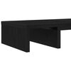 vidaXL Monitor Stand Adjustable Black Oak 60x24x10.5 cm Engineered Wood