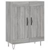 vidaXL Highboard Grey Sonoma 69.5x34x180 cm Engineered Wood