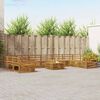 vidaXL Sofa Sets 11 pcs Natural Solid Acacia Wood