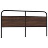 vidaXL Headboard Brown Oak 180 cm Steel and Engineered Wood