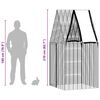 vidaXL Rabbit Cage Silver 100 x 100 x 210 cm Galvanised Steel