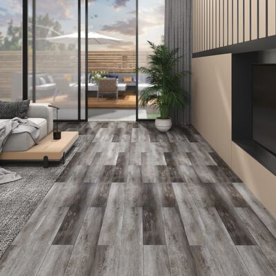 vidaXL Non Self-adhesive PVC Flooring Planks 5.26 m² 2 mm Striped Wood