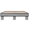 vidaXL Bed Frame without Mattress Grey Sonoma 140x190 cm