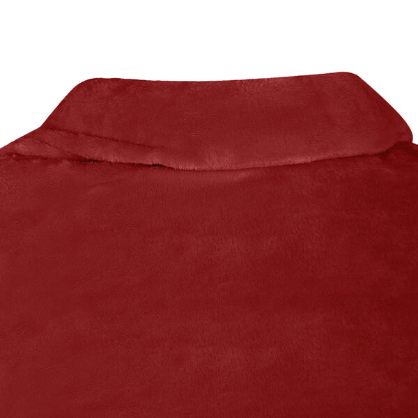 vidaXL Blanket Hoodie Bordeaux Red Flannel