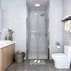 vidaXL Shower Door Clear ESG 91x190 cm