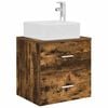 vidaXL Wall-Mounted Sink Vanity Smoked Oak 49.5 x 41 x 63 cm