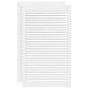 vidaXL Cabinet Doors Louvred Design 2 pcs White 99.3x59.4 cm