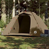 vidaXL Fishing Tent 4-Person Olive Green Quick Release