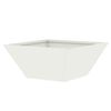 vidaXL Garden Planter White 35 x 35 x 15 cm Cold-rolled Steel