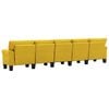 vidaXL Sofa Yellow 5-Seater Fabric