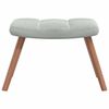 vidaXL Rocking Chair with Footstool Light Grey 78 x 61 x 98 cm Velvet