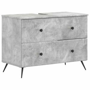 vidaXL Bathroom Sink Cabinet BREDA Concrete Grey 82 x 41x 59 cm