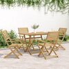 vidaXL Folding Garden Chairs 4 pcs 54.5x61.5x86.5 cm Solid Wood Acacia