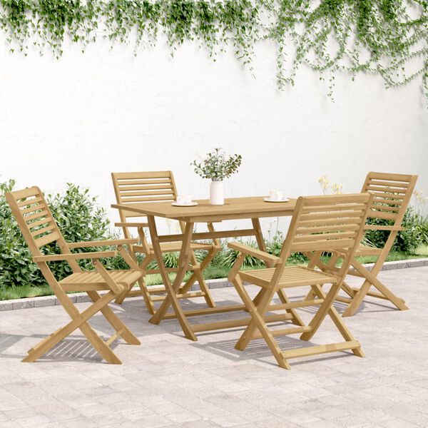 vidaXL Folding Garden Chairs 4 pcs 54.5x61.5x86.5 cm Solid Wood Acacia