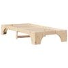 vidaXL Bed Frame Natural 90 x 190 cm Solid Pine Wood