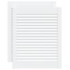 vidaXL Cabinet Doors Louvred Design 2 pcs White 61,5x49,4 cm Solid Wood Pine