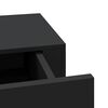 vidaXL Wall-mounted Drawer Shelf Black 40x23.5x10cm MDF