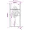 vidaXL Garden Gate 100x200 cm Corten Steel Tree Design