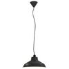 vidaXL Hanging Lamps 2 pcs Grey Round E27