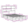 vidaXL Bookcase Bed without Mattress 120x190 cm Small Double Solid Wood