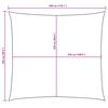 vidaXL Sunshade Sail Oxford Fabric Rectangular 2.5x3 m Brown