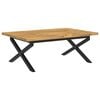 vidaXL Square Dining Table 120 x 90 x 75 cm Solid Acacia Wood White