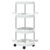 vidaXL Cleaning Trolley with Storage Basket Aluminium