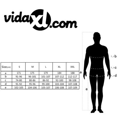 vidaXL Men's Overalls Size XXL Grey